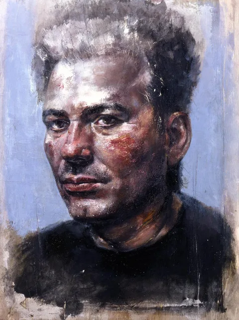 Francesco Santosuosso, Autoritratto, 2004, olio su tavola, 60×44 cm