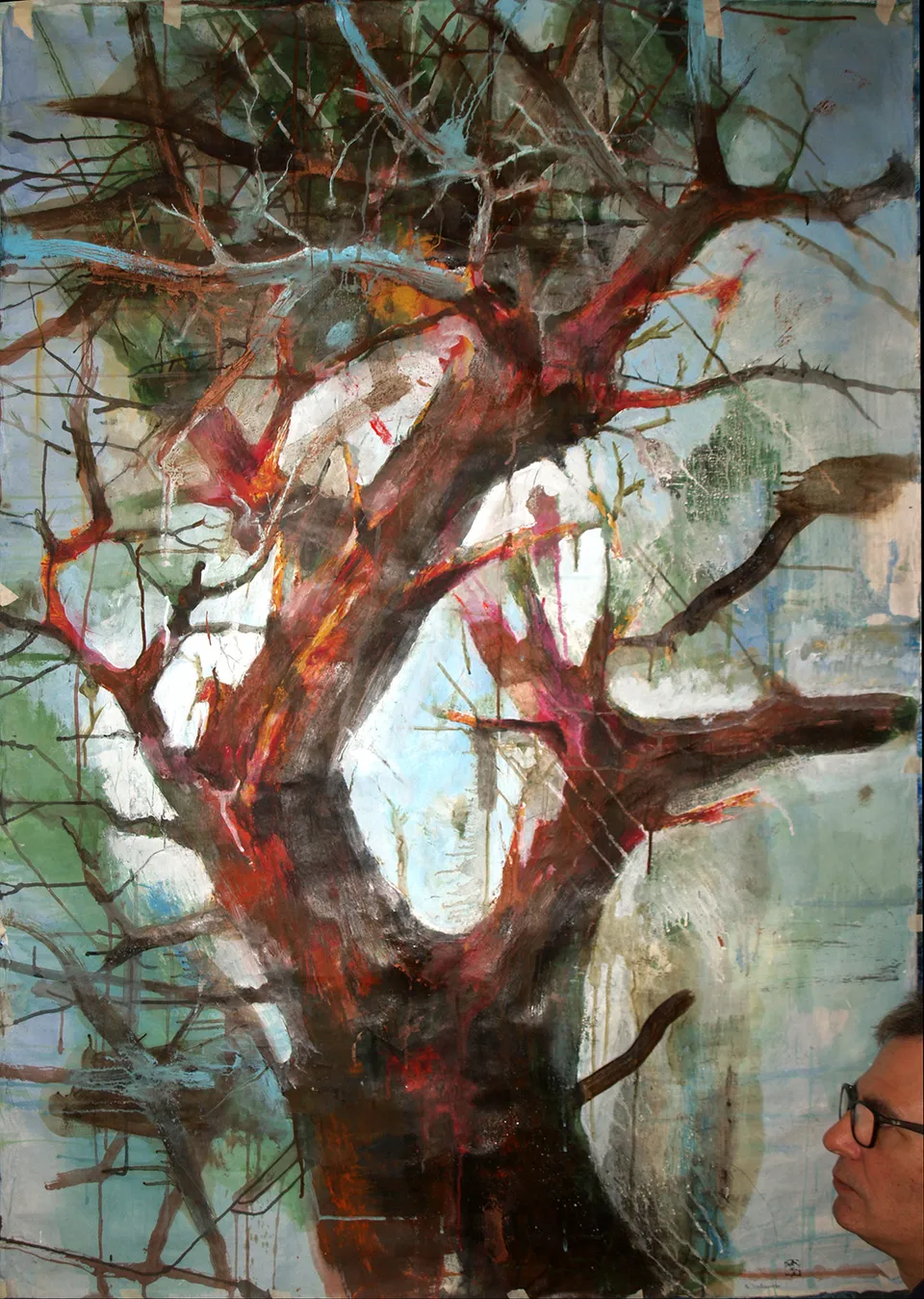Francesco Santosuosso, Albero, 2019, 97×140 cm
