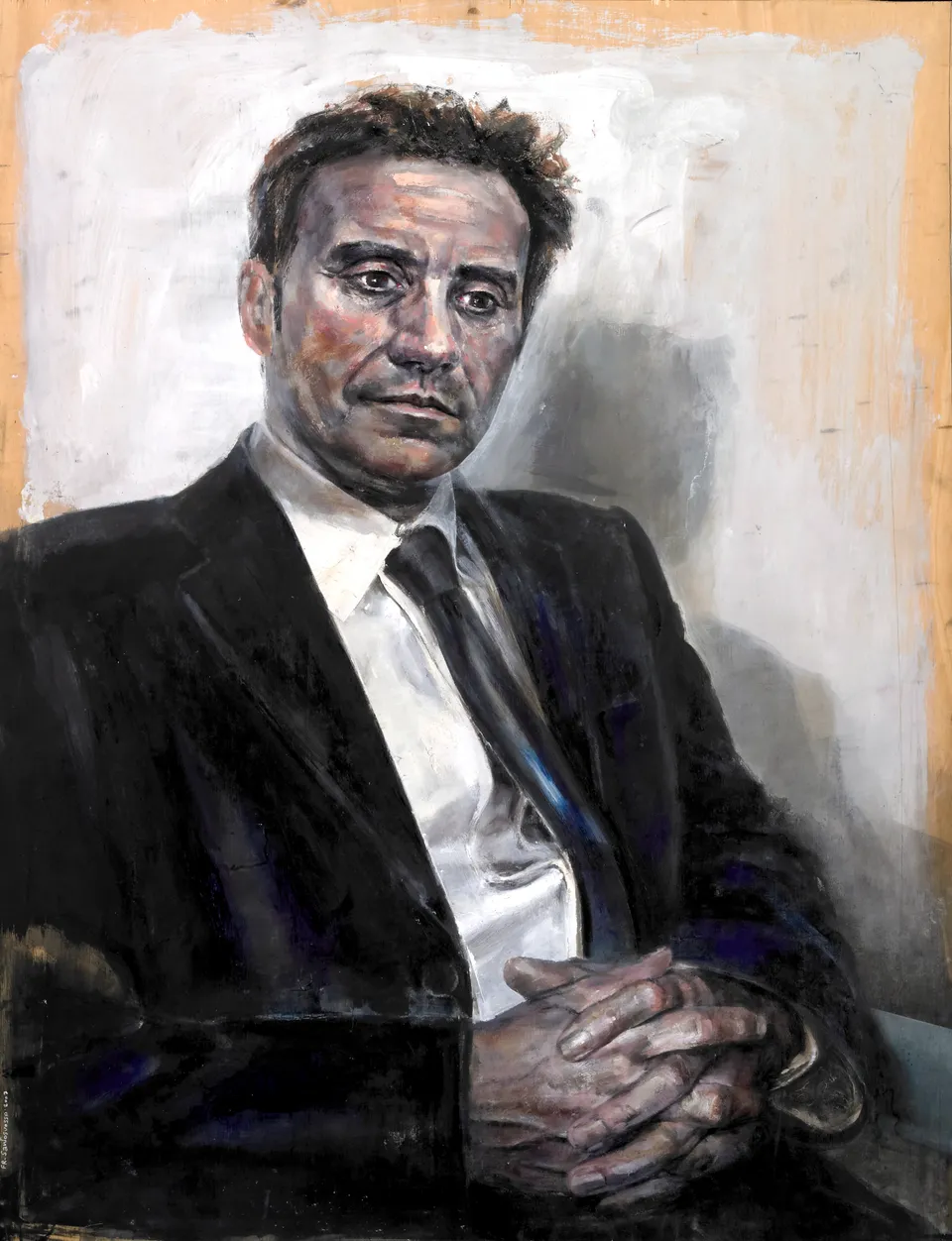 Francesco Santosuosso, Alberto, 2006, olio su tela, 100×70 cm