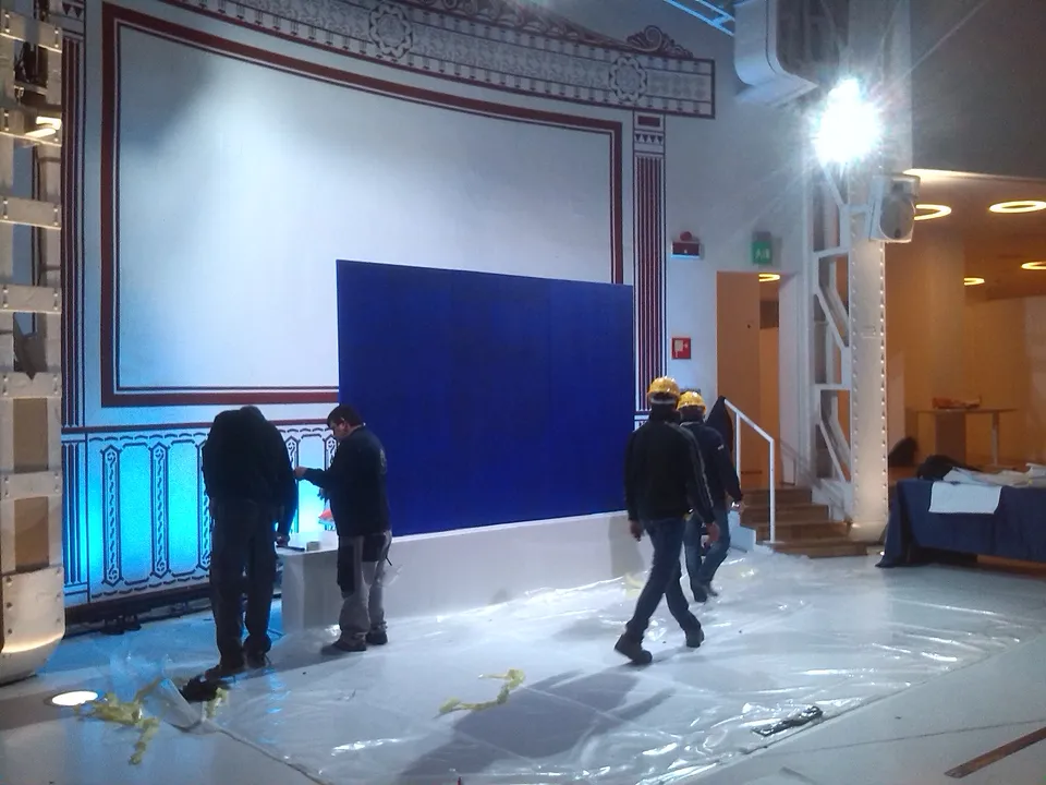 Francesco Santosuosso, Allestimento trittico, 2015, 200×300 cm
