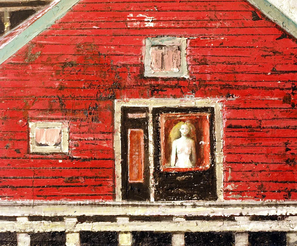 Francesco Santosuosso, Amsterdam-particolare con donnina in vetrina, 2012