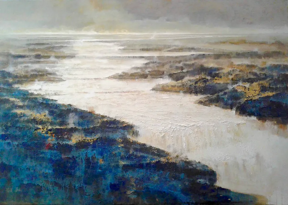 Francesco Santosuosso, Apocalictic river, 2019, 100×150 cm