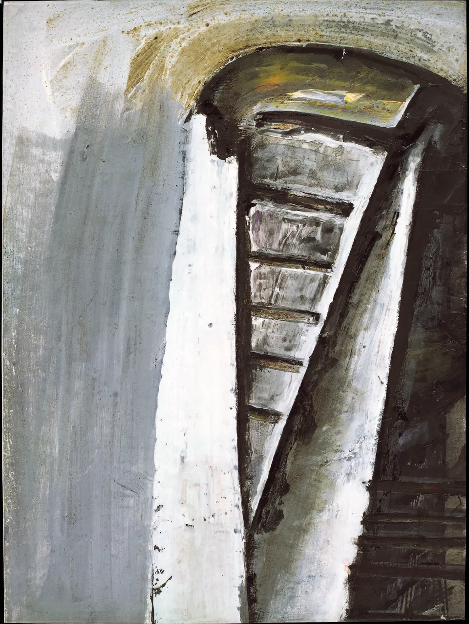 Francesco Santosuosso, Cantiere_16, 1996, acrilico su tela, 30×40 cm
