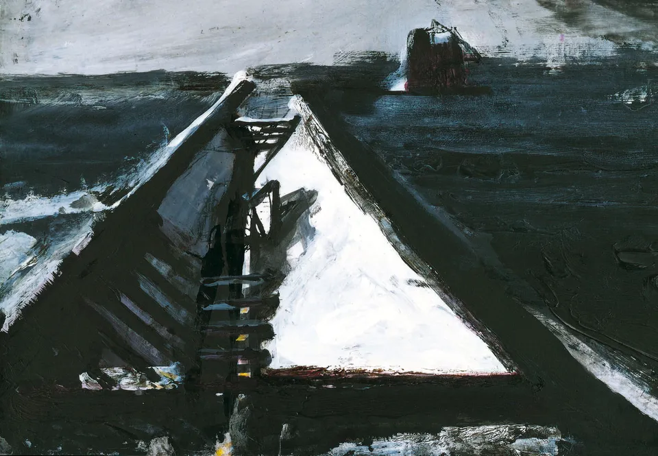 Francesco Santosuosso, CHIATTA 1acrilico su tela 996, 1996, 30×40 cm