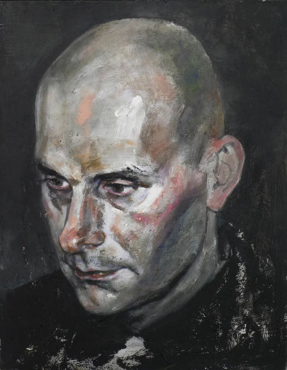Francesco Santosuosso, Francesco BOCCHINI, 2004, olio su tavola, 45×35 cm