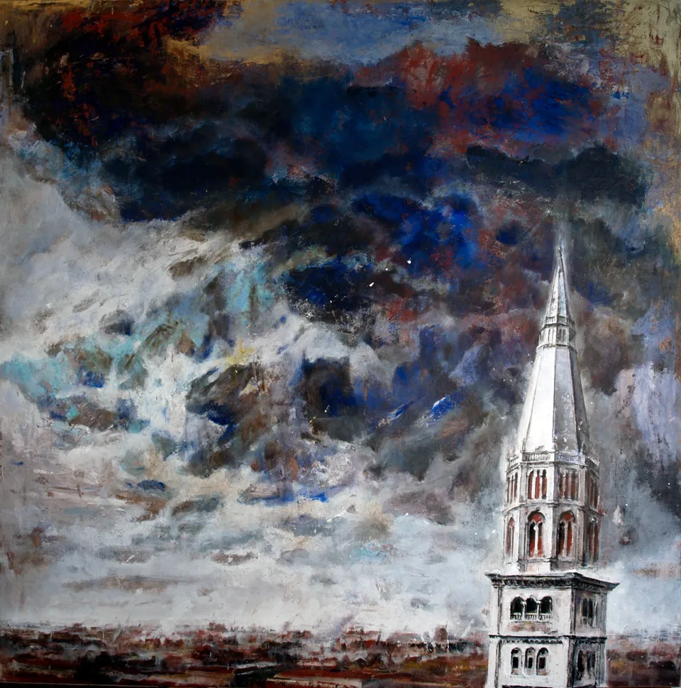 Francesco Santosuosso, Ghirlandina, 2010, 120×120 cm