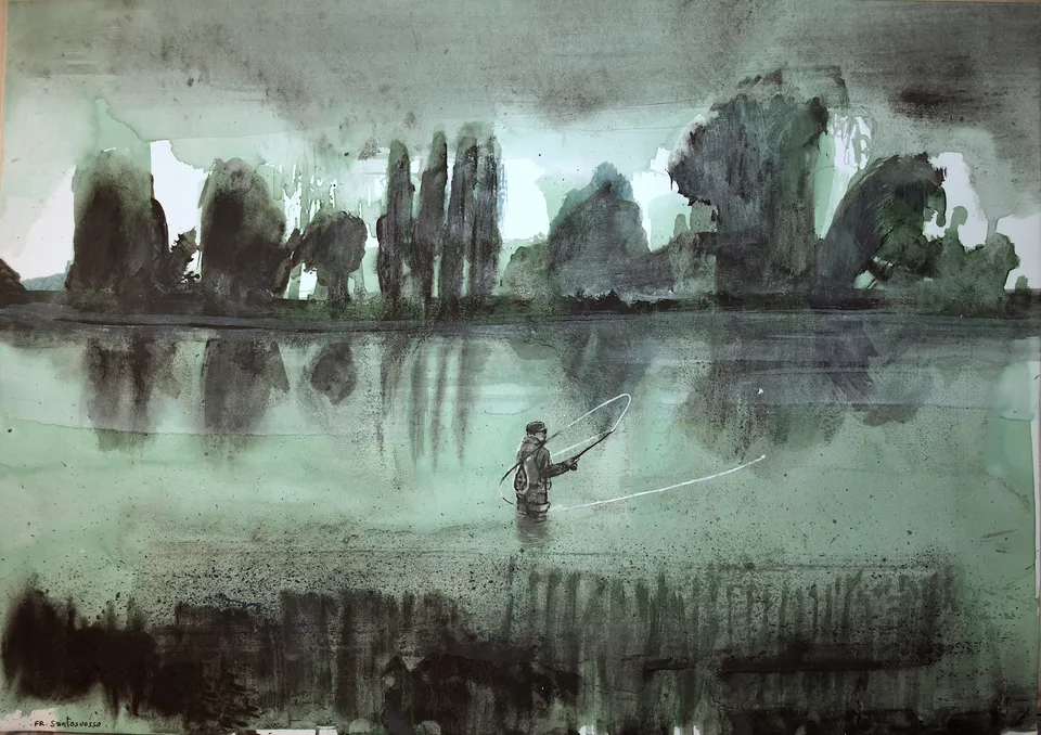 Francesco Santosuosso, Gli insetti del ticino, 2024, china su carta, 35×50 cm