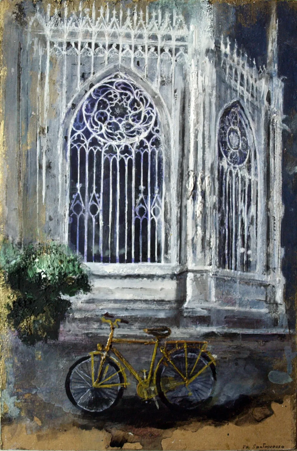Francesco Santosuosso, Il duomo di milano, 2015, acrilico su tavola