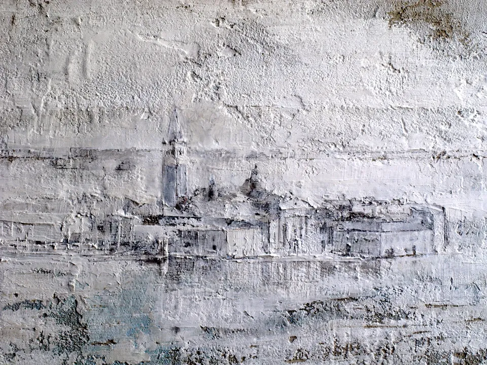 Francesco Santosuosso, Isola di San Felice (Venezia) stucchi su tavola, 2006