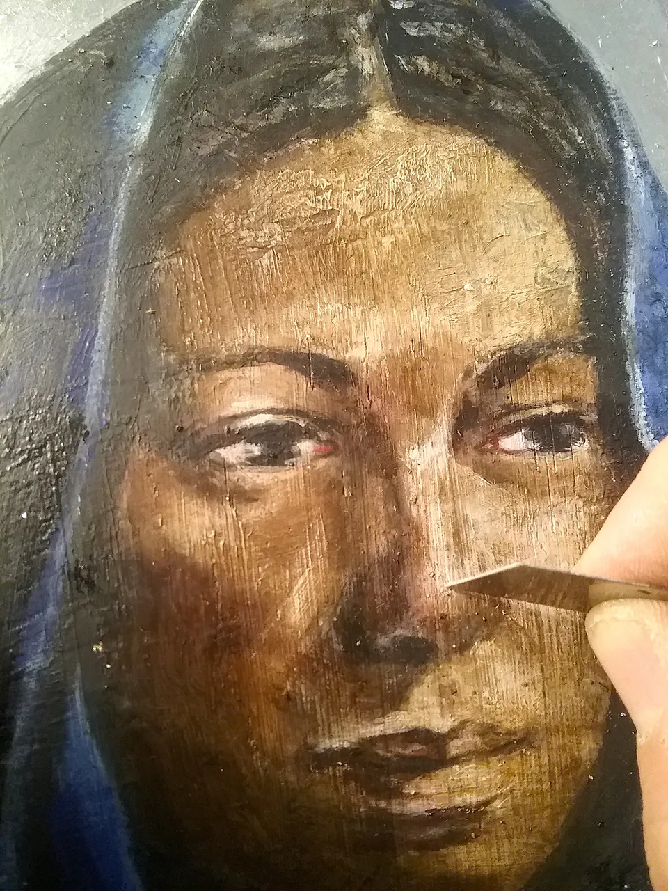 Francesco Santosuosso, Lavorazione su legno con lametta, 2016