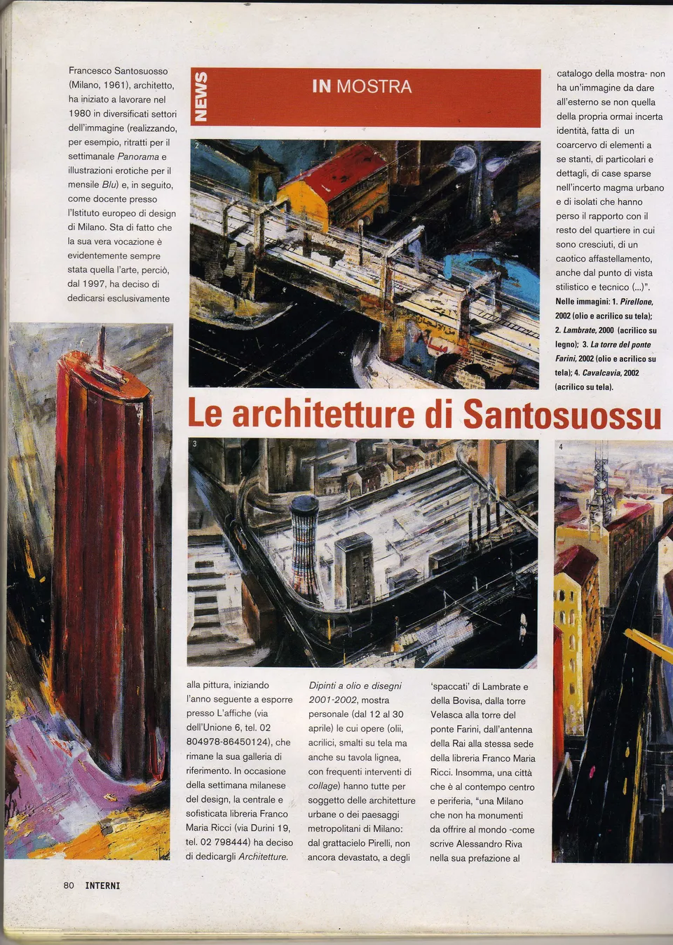 Francesco Santosuosso, Mensile INTERNI, 2002