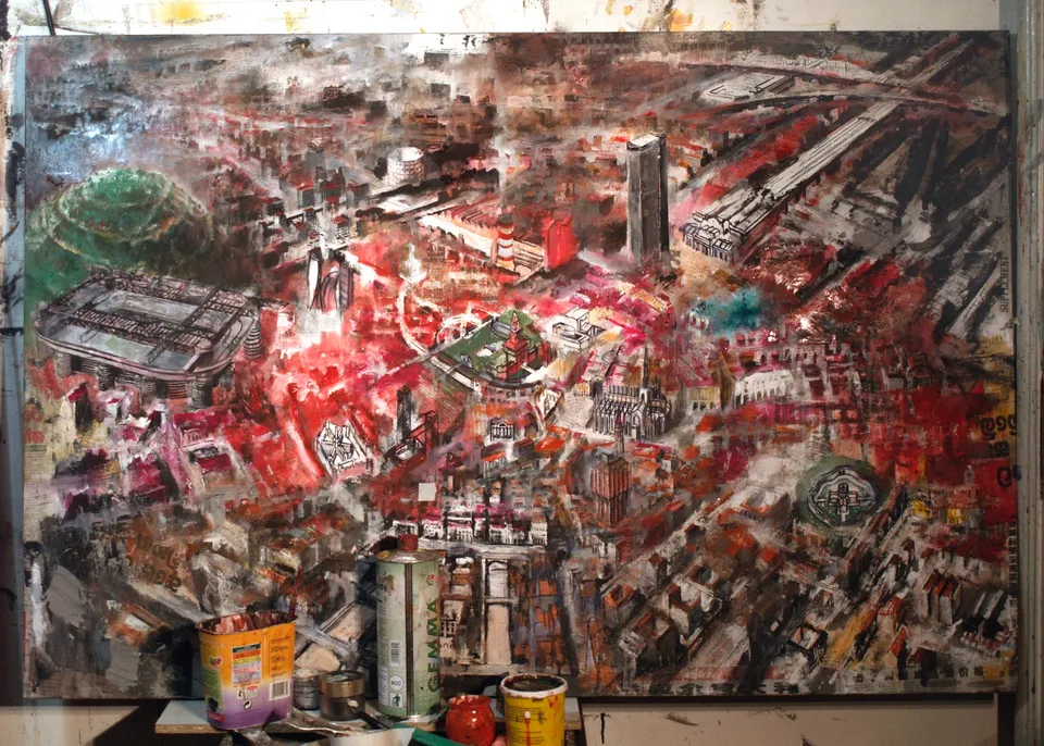 Francesco Santosuosso, Milano aerea durante lavorazione, 2010