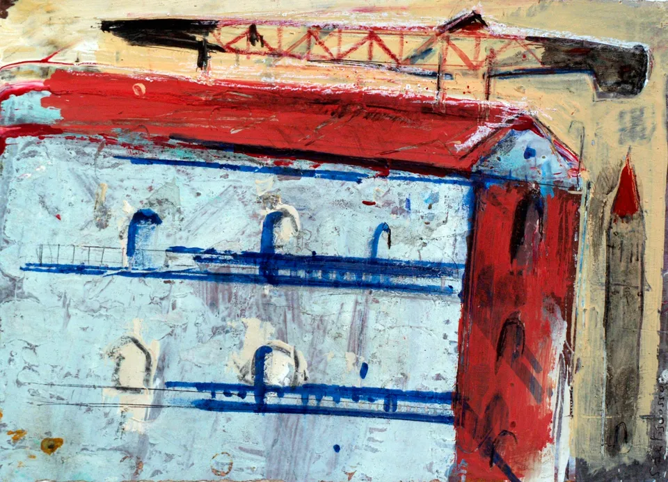 Francesco Santosuosso, Milano, disegno su carta, 2010