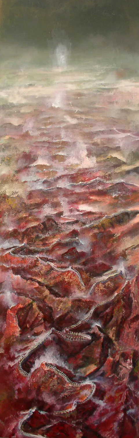Francesco Santosuosso, Muraglia cinese, 2005, 300×150 cm