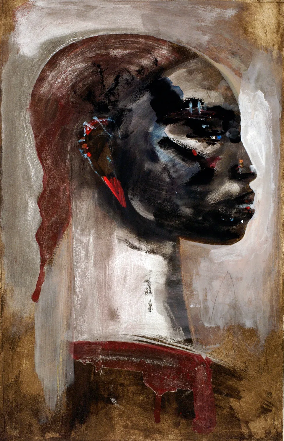Francesco Santosuosso, Nera 3 carta, 2008, 49×32 cm