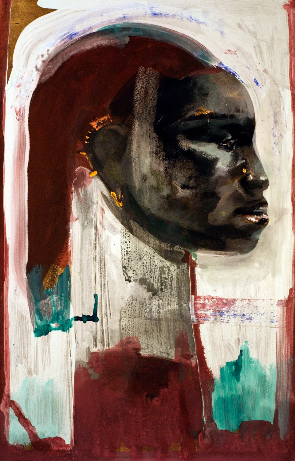 Francesco Santosuosso, Nera 5 carta, 2008, 49×32 cm