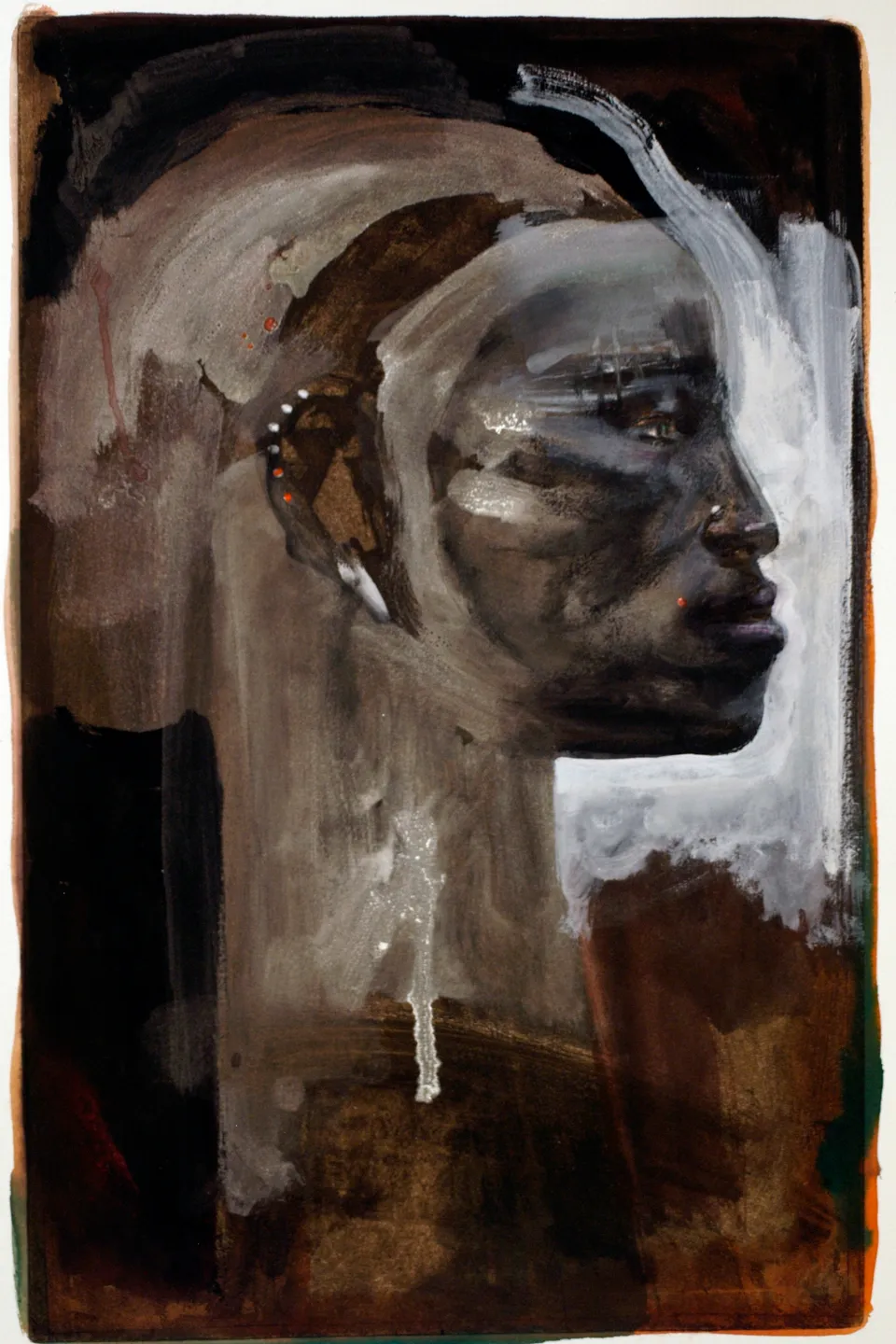 Francesco Santosuosso, Nera carta, 2008, 49×32 cm