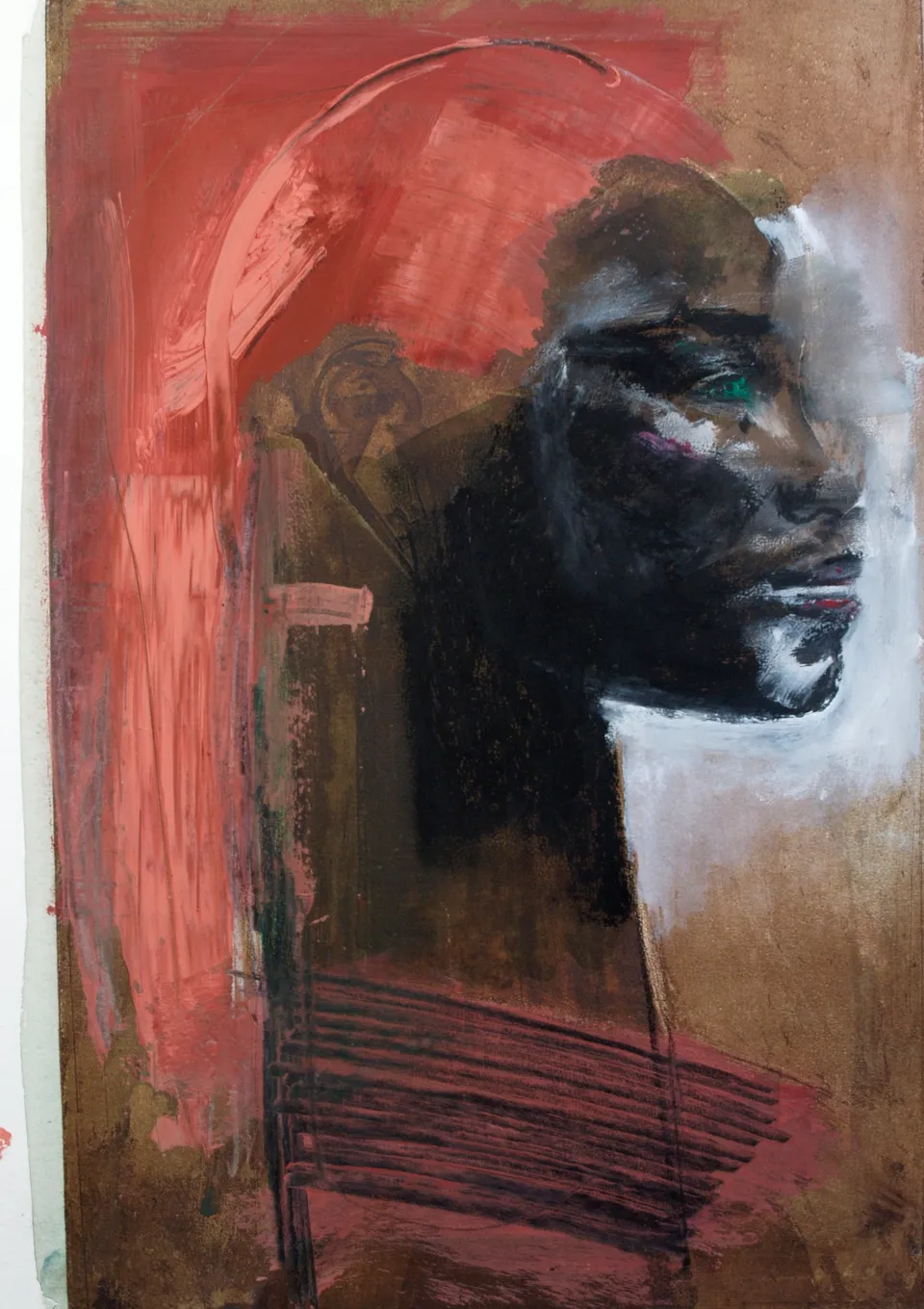 Francesco Santosuosso, Nera--carta, 49×32 cm