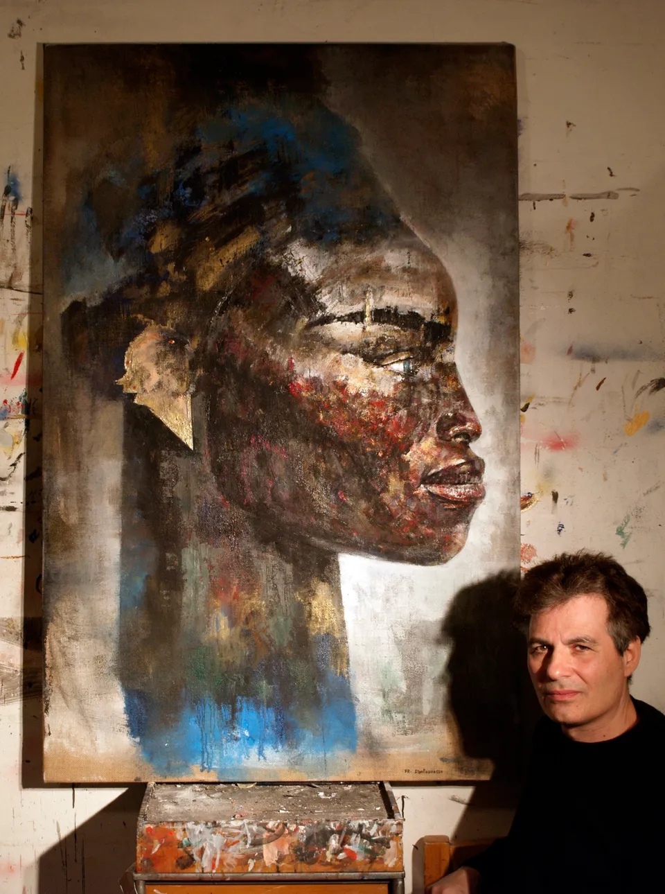 Francesco Santosuosso, Nera-tela-140-x-100-santosuosso2010, 2010