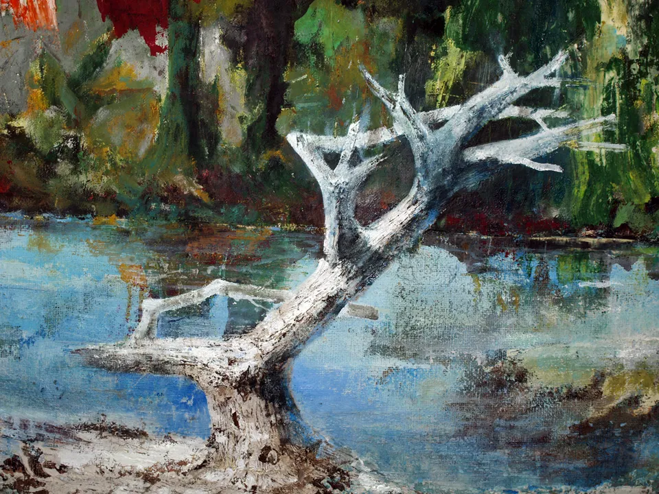 Francesco Santosuosso, Particolare del dipinto SUPERNATURA, 2017, 200×300 cm