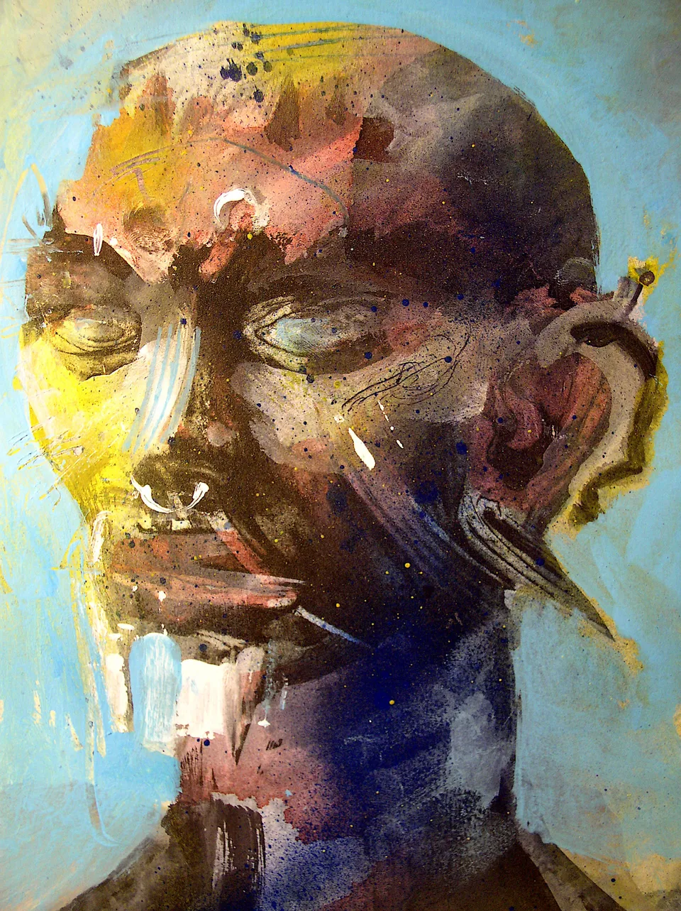 Francesco Santosuosso, Piercing 5, 1999, acrilico su carta
