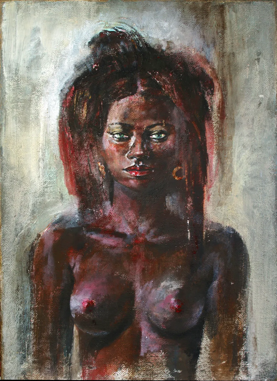 Francesco Santosuosso, Sabina, 2010, olio su tela, 70×502 cm