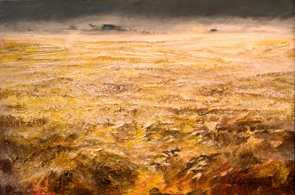 Francesco Santosuosso, Su tavola campo, 2014, 50×70 cm