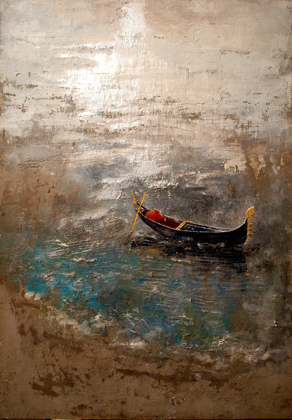 Francesco Santosuosso, VENEZIA-stucchi, 2012, olio, 100×70 cm